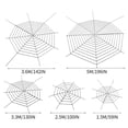 thumbnail image 3 of Halloween Fixable Simulated Spider Web Decoration, Giant Fake Cobweb Prop, Realistic Stretch Spider Web for Halloween Party Haunted House Indoor Outdoor Yard Decor, 3 of 6