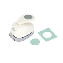 Bira Craft 1 inch Scalloped Circle Lever Action Craft Punch for Paper Crafting Scrapbooking