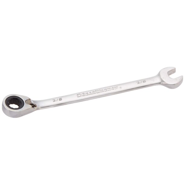 9526 3/8Inch Reversible Combination Ratcheting Wrench, Compact