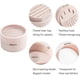 thumbnail image 4 of Small Jewelry Box, Travel Jewelry Box, Jewelry Organizer, Double Layer, Flannel Lining(pink), 4 of 5