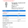 thumbnail image 2 of Brake Light Bulb - Compatible with 2007 - 2010 BMW 328i 2008 2009, 2 of 2