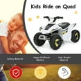 thumbnail image 5 of Infans 6V Kids Electric Quad ATV 4 Wheels Ride On Toy Toddlers Forward&Reverse White, 5 of 7