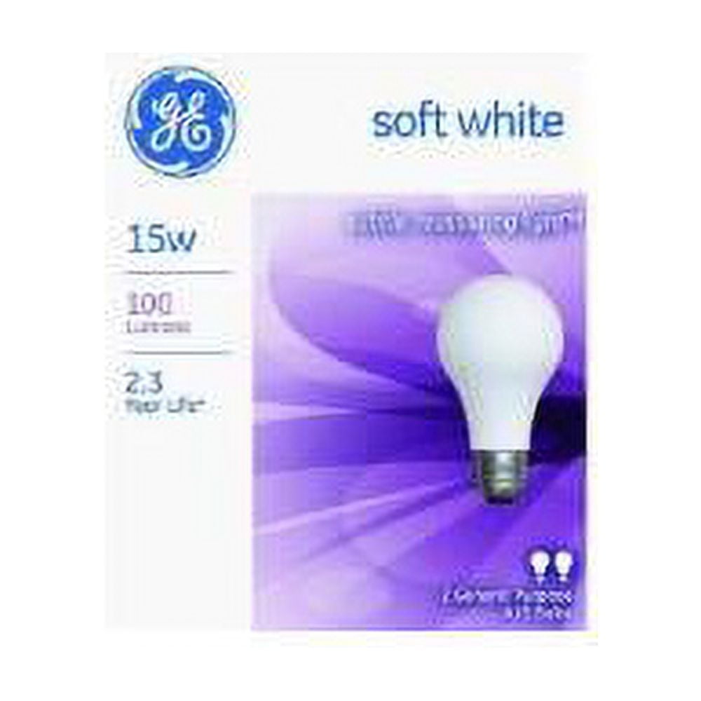 GE Lighting 97491 15 Watt A15 Soft White Light Bulb (12 Pack)
