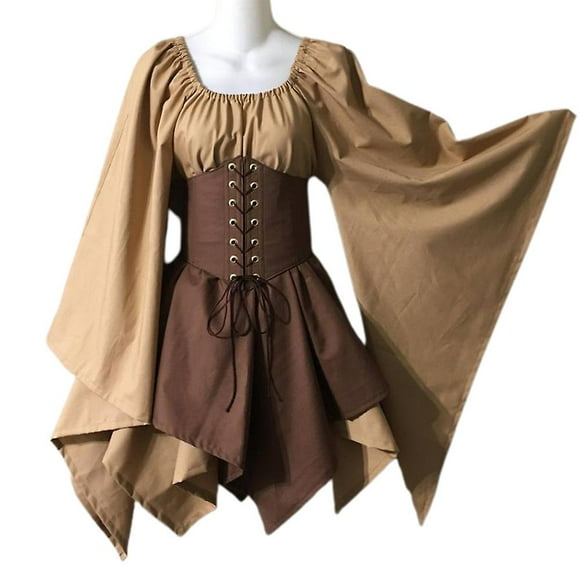 Medieval Renaissance Costume Victorian Pirate Irish Viking Vintage Cosplay Costume for Mardi Gras Carnival Party