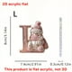 thumbnail image 3 of 26 English Letter Christmas Ornament Christmas Tree Decoration 2D Acrylic Decoration Car Rearview Mirror Ornament, 3 of 5