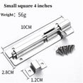 thumbnail image 3 of Stainless Steel Door Latch Sliding Lock Bolt Latch Hasp Staple Gate Safety Lock for Household, Bathroom, Outdoor, Garage, 3 of 3