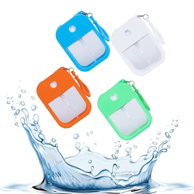 4PCS Portable Card Spray Bottle, 38ML Refillable Perfume Bottle Moisturizing Sprayer Box with Hook,for Alcohol Perfume