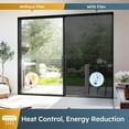 thumbnail image 5 of 35“x160" Privacy Reflective Window Film, Non-Adhesive Static Cling, Daytime UV Protection Heat Control Reflective Tinting, Includes Installation Tools, 5 of 9