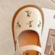thumbnail image 1 of Zapatos de cuero pequeños de princesa para niñas, zapatos de baile Guofeng con flores de primavera, zapatos individuales grandes para niñas, 1 of 2