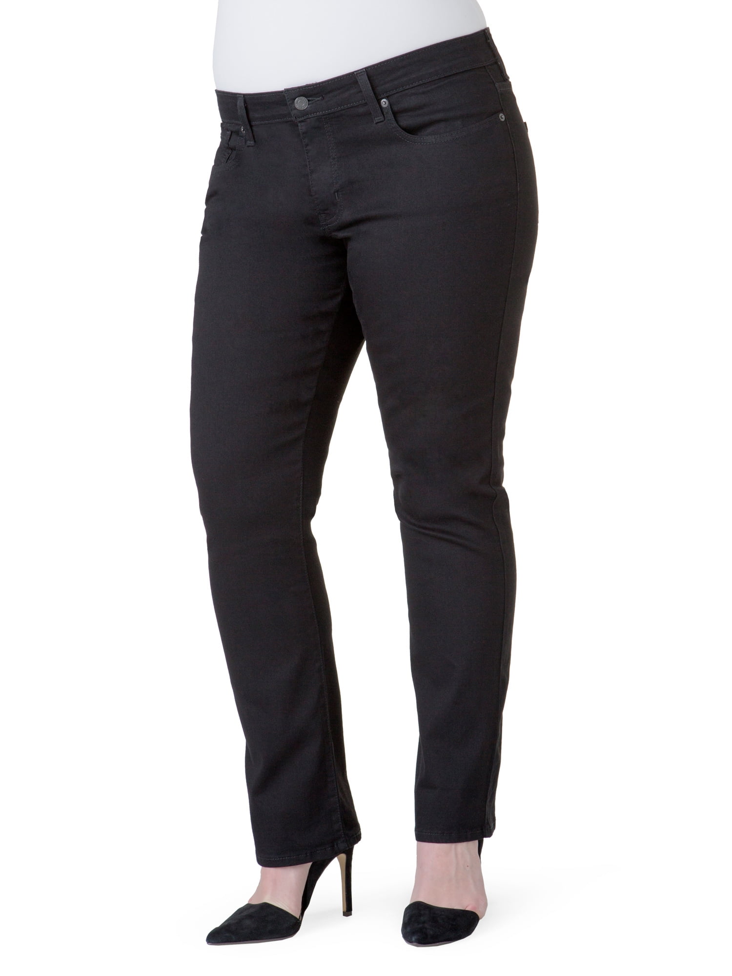 Signature by Levi Strauss & Co. - Women's Plus Modern Straight Jeans - Walmart.com - Walmart.com