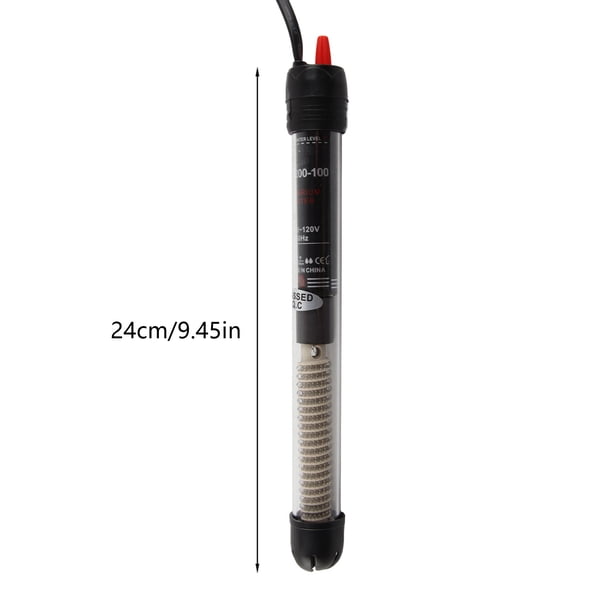 Calentador De Pecera De 100 W, Calentador De Agua Sumergible Para Acuario Con Control De Temperatura De 20 A 34 Grados Celsius , Protección Contra Sobretemperatura, Vidrio De