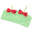thumbnail image 3 of Bilo Baby Toddler Girls Lovely Tie Bikini Swimsuit and Hat 3pcs Set Beach Bathing Suit Swimwear (Watermelon Red, 1-2 Years), 3 of 5