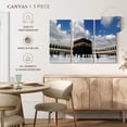thumbnail image 4 of Elephant Stock Great Mosque Of Mecca Wall Art - Horizontal Multi Panel Canvas - Living Room Wall Decor - Religion And Spirituality Multi Panel - Black And Gray Decor - 23" x 14", 4 of 4