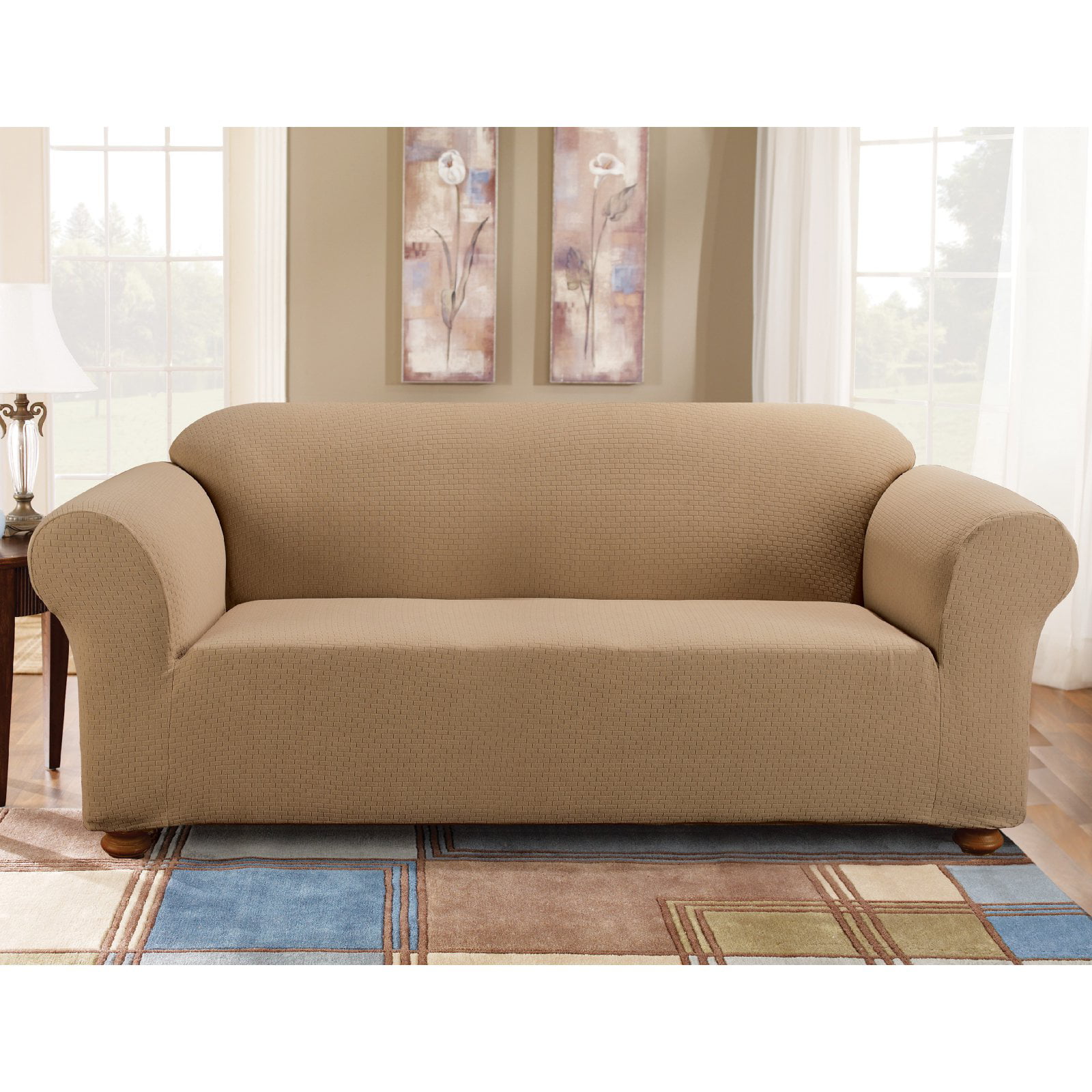 Sure Fit Simple Stretch Subway One, Lexington One Piece Sofa Slipcover