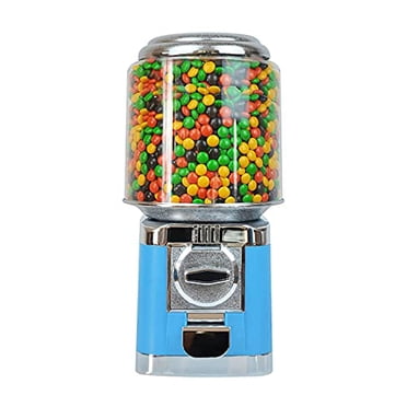 Gumball Machine Commercial Automatic Candy Machine Vending Machine Bubble Gum Machine Home Vending Machine Coin Gumball Machine for Kids (Blue)$$Food & Beverage