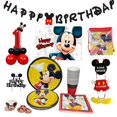 thumbnail image 2 of Hot Disney Mickey Mouse Kids Birthday Party Decorations Balloon Paper Cups Plate Baby Shower Disposable Tableware Supplies Gao Jinjia LED, 2 of 2