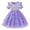 Purple, variant on WAYUTE Girls Princess Dress Ruffle Short Sleeve Knit Bodice Bow Colorful Butterfly Sequin Tulle Dress Kids Party Birthday Casual Outdoor,Pink,Size 5-6 Y
