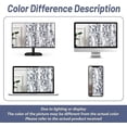 thumbnail image 6 of DriftAway Leah Abstract Floral Blossom Ink Painting Room Darkening Kitchen Tier Window Treatment, Set of Two, each 28"x36"+ 2" header (Navy/Gray), 6 of 6