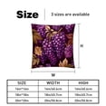 thumbnail image 5 of Grape Sumptuous Velvet Throw Pillow Covers Set of 2, Decorative Bed Pillow Cases with Unique Patterns for Home Decor, Sizes 16x16, 18x18, 20x20 Inches, 5 of 6