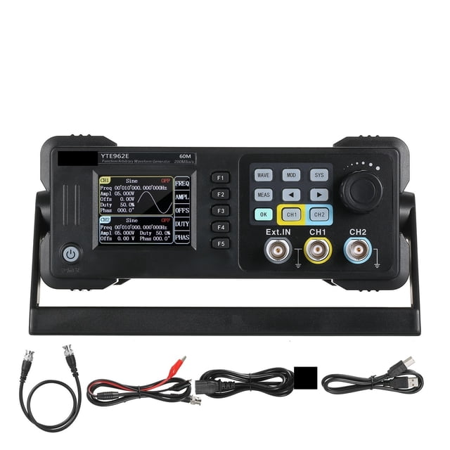 2.4 Inch TFT LED 20M / 40M / 60M (Optional) Module Digital DDS Signal Generator Waveform Generator Pulse Signal Source 300MSa/s Frequency Meter ,Easy to Use