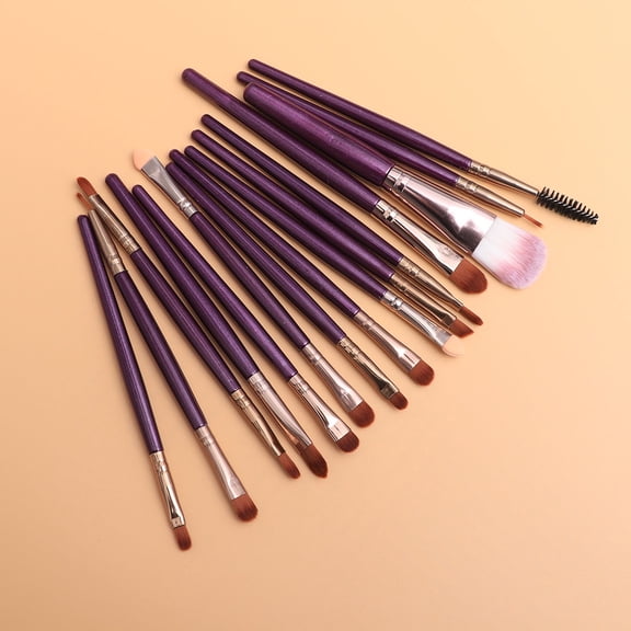 ORDDIART 4-Piece Professional Makeup Brush Set in Coffee Color for Makeup Application