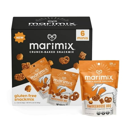 Marimix Mini Snack Mix - Mini Smokehouse BBQ, 6 Pack