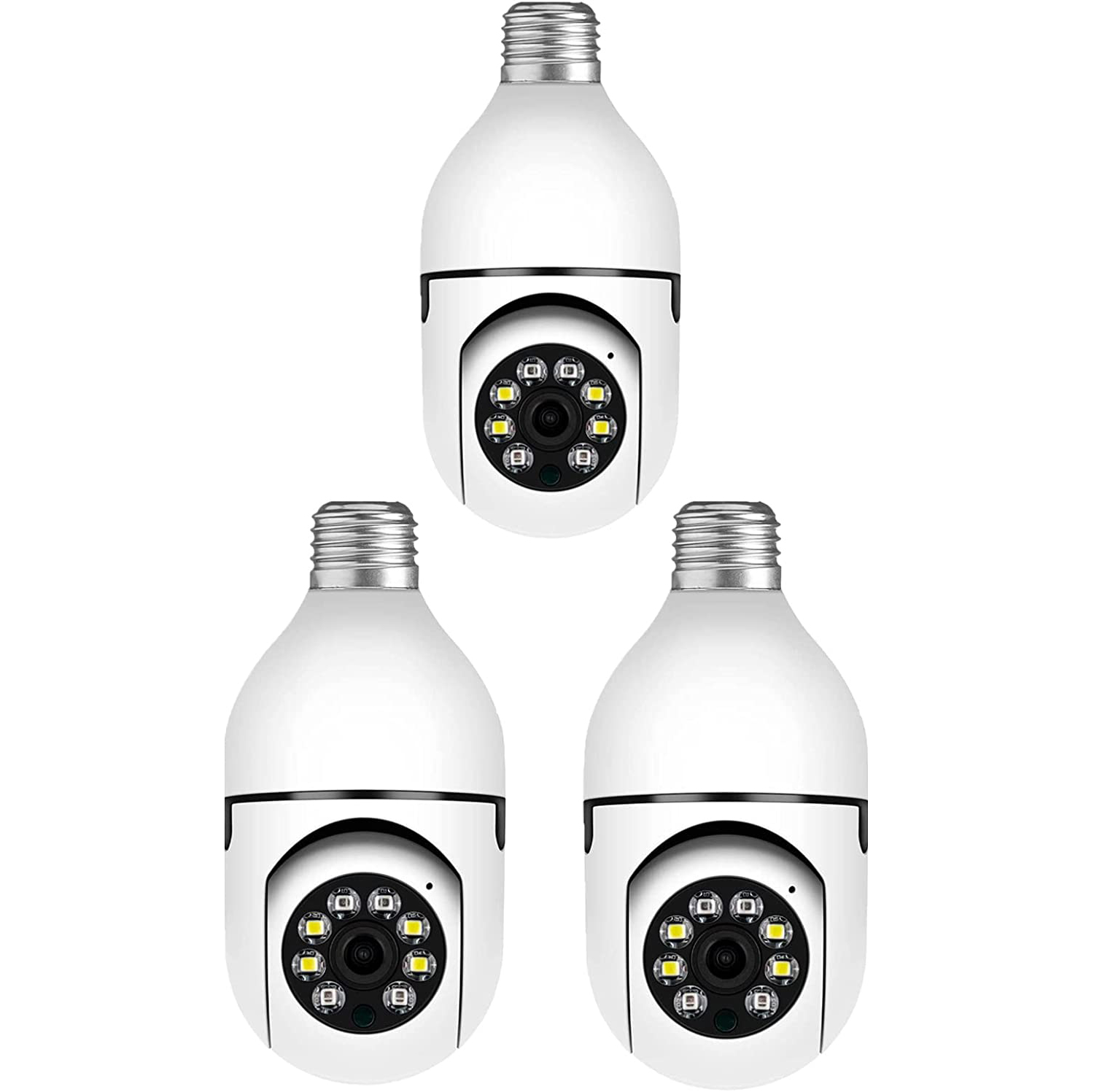 Homemart Wireless WiFi Light Bulb Camera Security Camera 1080p 2.4GHz WiFi Smart 360