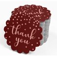 thumbnail image 4 of Inkdotpot Pack Of 50 Thank You Bridal Shower Favor Paper Tags Craft Real Rose Gold Foil Hang Tags, 4 of 7