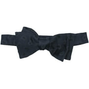 Altea Milano Men's Navy Silk Micro Paisley Hook Bow Tie - One Size