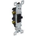 thumbnail image 1 of Interruptor Leviton 1451-2E, 15 amperios, 120 V, unipolar, negro, 1 of 1