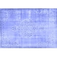 thumbnail image 1 of Ahgly Company Machine Washable Indoor Rectangle Persian Blue Traditional Area Rugs, 8' x 12', 1 of 4