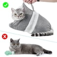 thumbnail image 5 of Cat Bathing Bag, Adjustable Breathable Cat Grooming Mesh Bag, Anti-bite & Anti-Scratch Cat Bath Washing Restraint Bag, For Showering and Trimming Nails(1Pc, Grey), 5 of 8