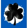 thumbnail image 2 of St Pats Clover Long Sleeve Adult Hooded Sweatshirt-3XL-Blue, 2 of 3