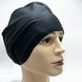 thumbnail image 2 of Gorro de natación para el cabello - Gorros de natación para mujeres y hombres - Gorros de natación extra grandes - Gorro de natación de silicona impermeable -, 2 of 5