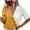 Yellow summer tops for women, variant on USSUMA Color Block Womens Blouses and Tops Dressy Short Sleeve Plus Womens Tops Casual Button Decors Pocket T-Shirts Shirt for Women Trendy V Neck Tunic Plus Size