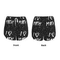 thumbnail image 6 of Uemuo I love Math Pattern Women's Athletic Shorts High Waisted Running Shorts with Liner Pockets Gym Elastic Workout Shorts-Medium, 6 of 9