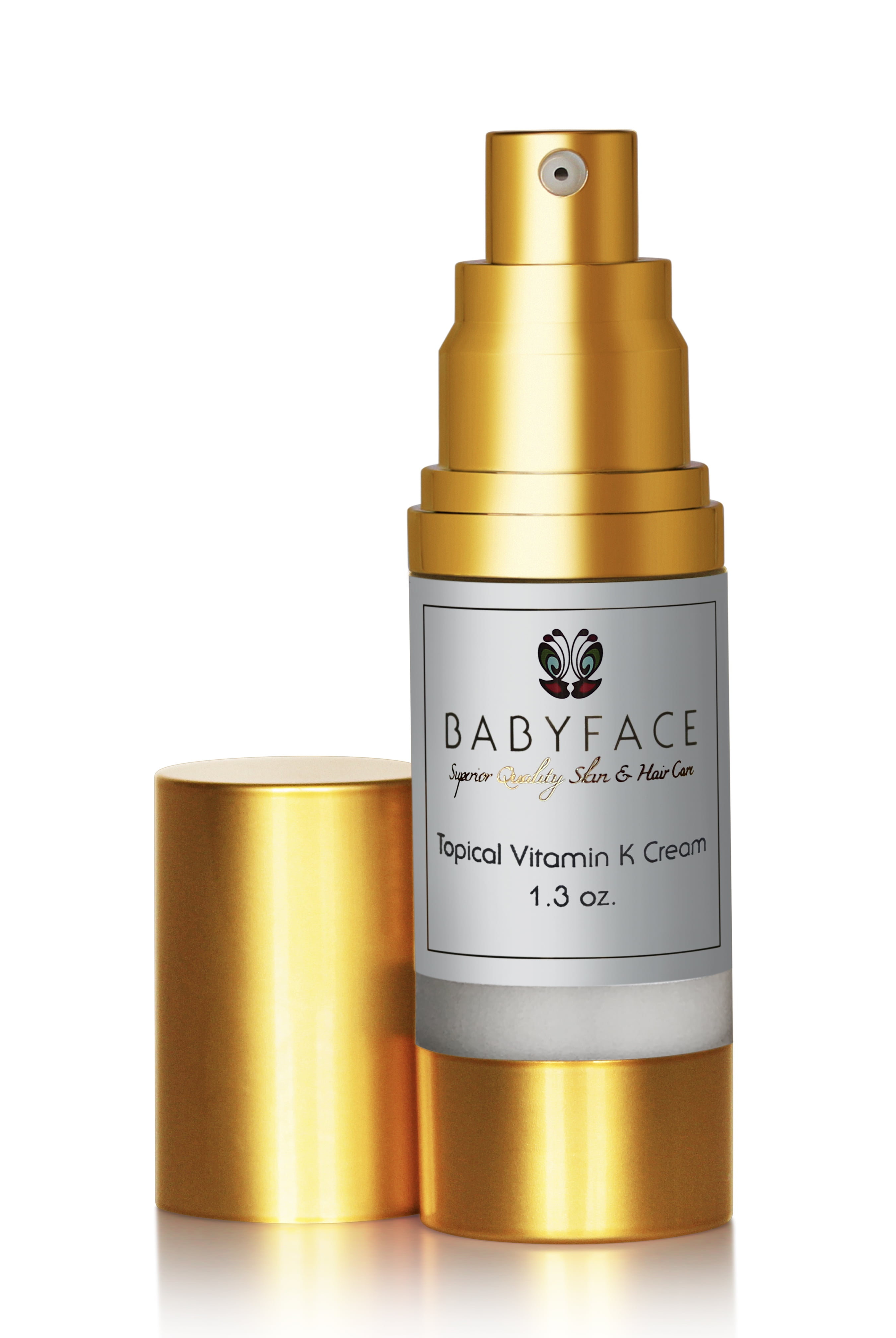 Babyface Professional Vitamin K Cream for Redness, Bruising, Post Surgery, Dark Circles, Spider