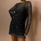 thumbnail image 3 of Vestido de dos piezas con lentejuelas y malla para mujer: top con tirantes y falda, cuentas brillantes, para fiestas, bodas y cócteles, 3 of 5