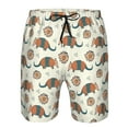 thumbnail image 3 of Sikiie Shorts de Plage pour Hommes à Imprimé Armadillos Colorés, Shorts à Séchage Rapide Haute Élasticité - avec Cordon et Poches Antidérapantes, Adaptés pour la Plage, les Sports, les Vacances-3TG, 3 of 6