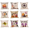 thumbnail image 3 of Clearance! SDJMa 2 Pack Halloween Pillow Cover 18x18, Pumpkin Witch Throw Pillow Covers Halloween Decorations Cushion Case for Sofa Bed Outdoor Holiday Home Decor, 3 of 5