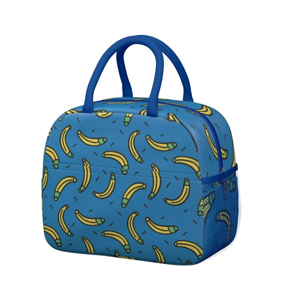 Lunch Bag Lunch Box for Women Reusable Insulated Lunch Bags,Water-Resistant Cartoon Banana Cooler Lunch Tote Bag, Large Capacity for Work Travel Picnic