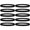 Black, variant on GOGO 100 Pcs Thin Silicone Wristbands for Adults, 1/5" Wide Rubber Bracelets - White Black Grey