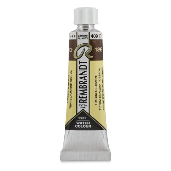 Rembrandt Artist Watercolors - Burnt Umber, 10 ml tube