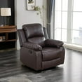 thumbnail image 2 of JESTOP Manual Recliner Chair, Overstuffed Faux Leather or Upholstered Single Sofa for Living Room Bedroom, 2 of 6