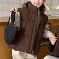 thumbnail image 6 of Bovxnpu Girls Puffer Vests Kids Sleeveless Zip Padded Warm Winter Vests Coat Outfits, 6 of 6