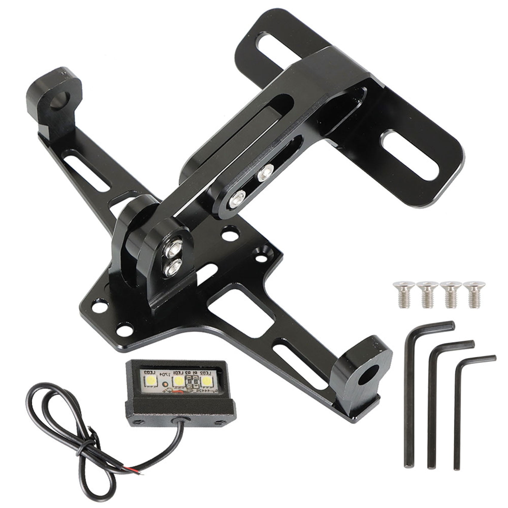 LABLT Motorcycle Fender License Plate Bracket Kit With LED Tail Light