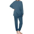 thumbnail image 3 of UVN Sweatsuit Sets for Women 2 Piece Lounge Set Loose Jogger Sets Fall Outfits Sets Solid Tracksuits with Pockets, 3 of 5