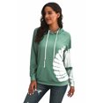 thumbnail image 2 of ABPHQTO Sudadera con capucha de mujer verde con bolsillo extragrande en la parte delantera, 2 of 5