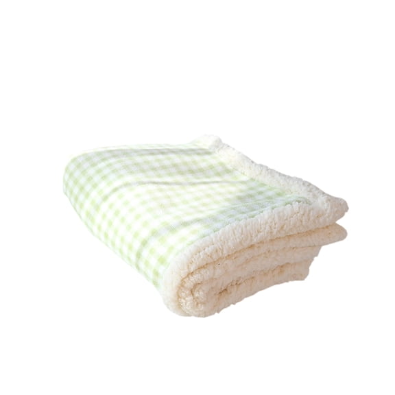 OAVQHLG3B Checkered Dog Blanket, Pink Jacquard Blankets for Small Dog and Cats, Cute Aesthetic Style Fluffy Pets Blanket for Couch Protection Washable, 27.5"x19.6"