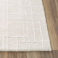 thumbnail image 3 of Rizzy Rugs Jazz Area Rug JZZ973 Ivory Banded Scratches, 8' 9" x 11' 9", Ivory, 3 of 4